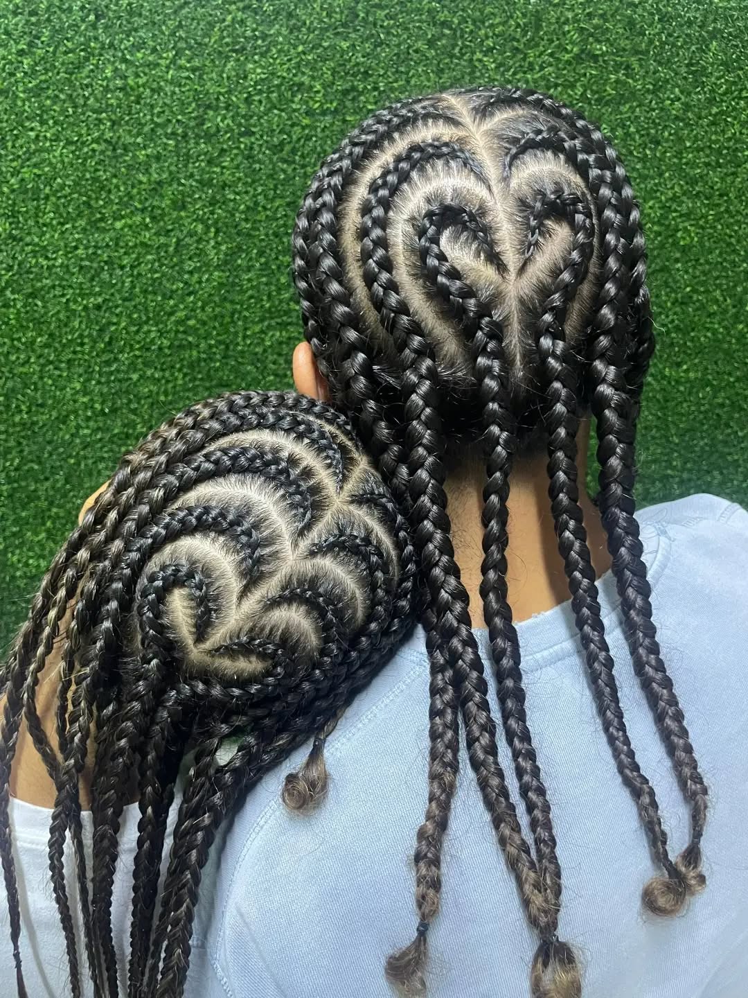Trenzas con diseño por BraidsLaRosa