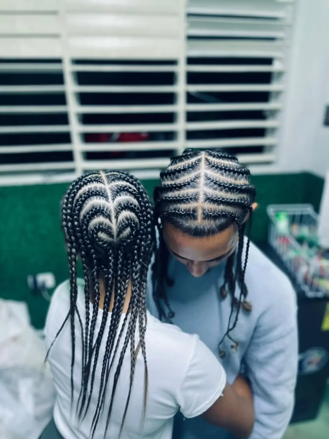 Trenzas en pareja por BraidsLaRosa